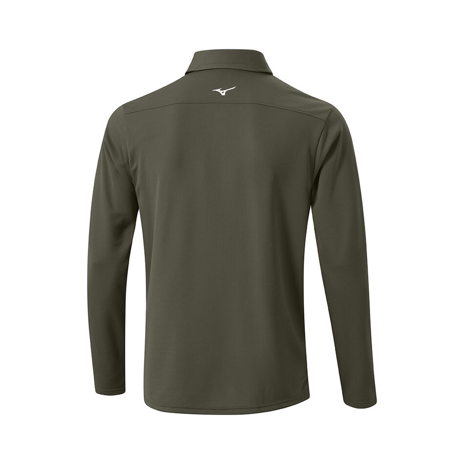 Mizuno Breath Thermo L/S Polo Olive